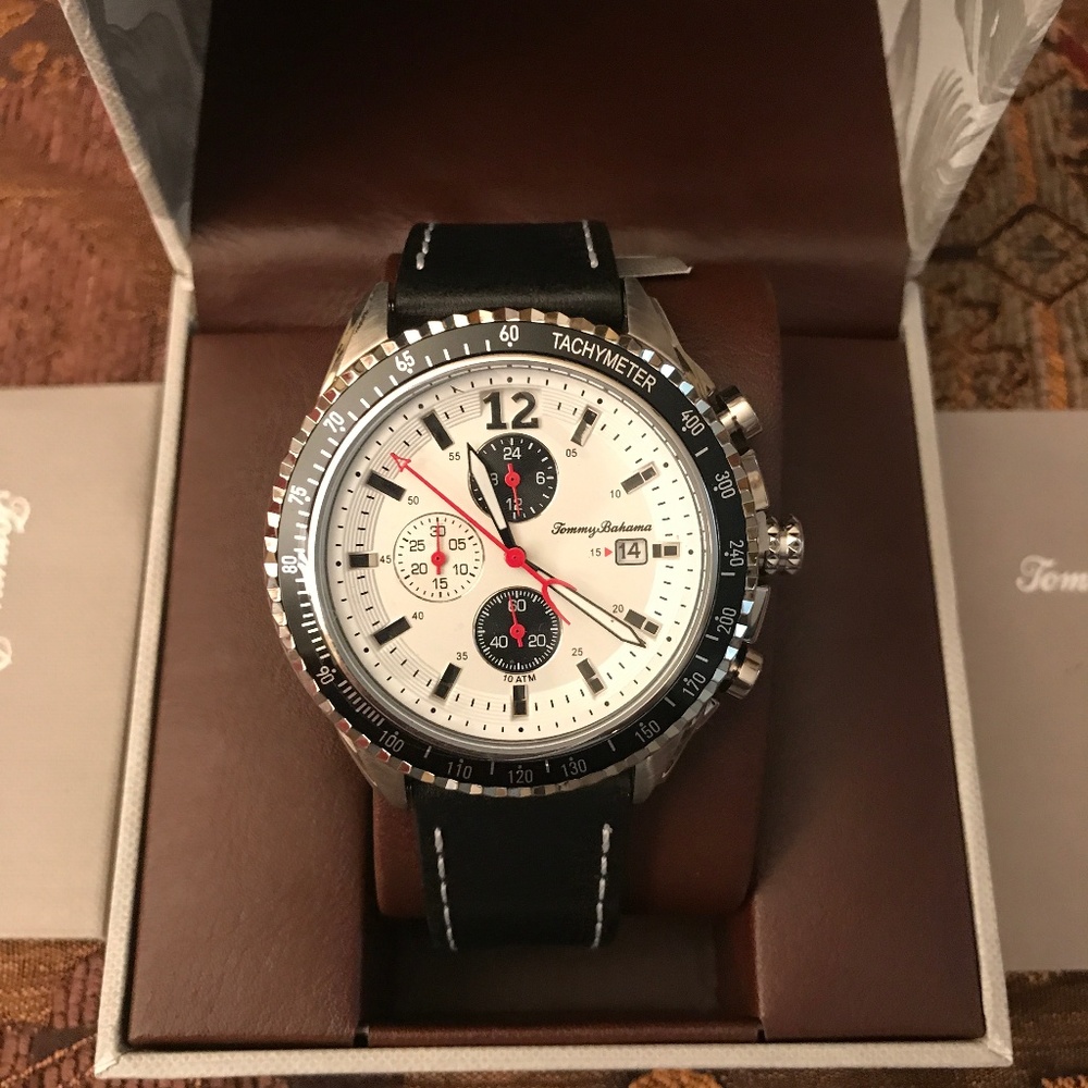 NEW Tommy Bahama Men’s Stainless Steel Watch - Picture 2 of 8